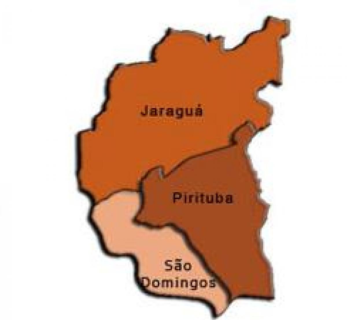 ನಕ್ಷೆ Pirituba-Jaraguá ಉಪ-ಪ್ರಿಫೆಕ್ಚರ್