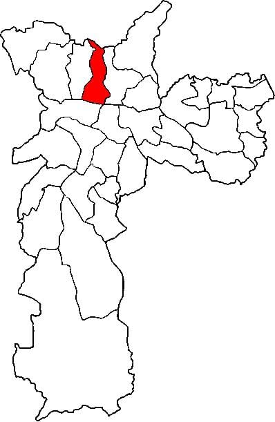 ನಕ್ಷೆ ಕಾಸಾ ವರ್ಡೆ ಉಪ-ಪ್ರಿಫೆಕ್ಚರ್ ಸಾವೊ ಪಾಲೊ