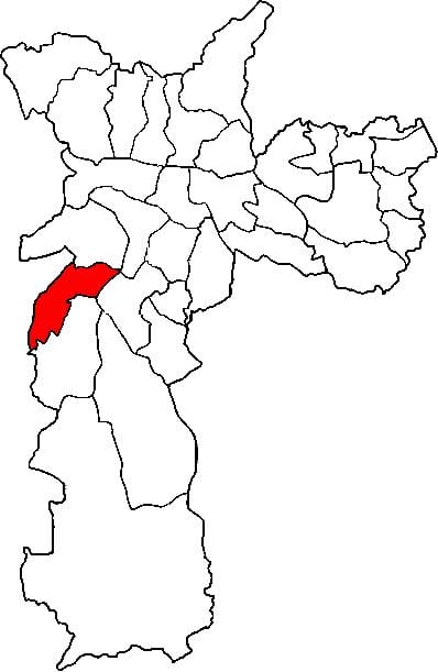 ನಕ್ಷೆ ಕ್ಯಾಂಪೋ Limpo ಉಪ-ಪ್ರಿಫೆಕ್ಚರ್ ಸಾವೊ ಪಾಲೊ
