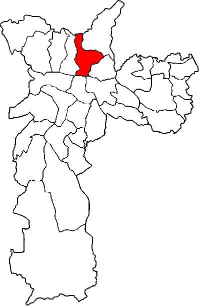 ನಕ್ಷೆ ತಾನಾ ಉಪ-ಪ್ರಿಫೆಕ್ಚರ್ ಸಾವೊ ಪಾಲೊ