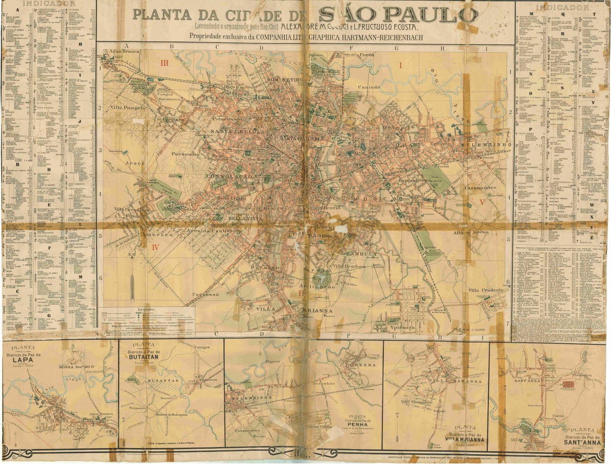 ನಕ್ಷೆ ಮಾಜಿ ಸಾವೊ ಪಾಲೊ - 1913