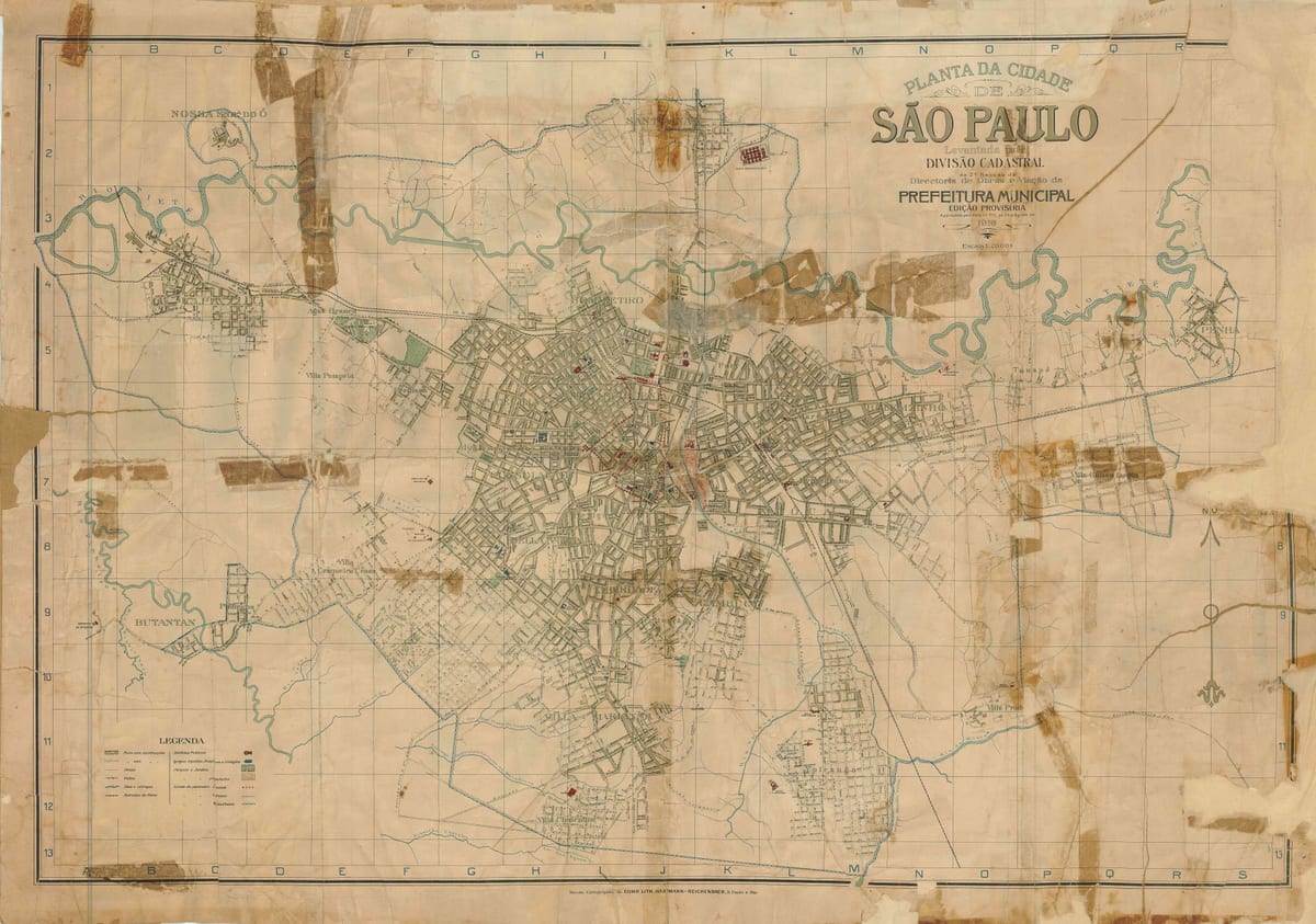 ನಕ್ಷೆ ಮಾಜಿ ಸಾವೊ ಪಾಲೊ - 1916