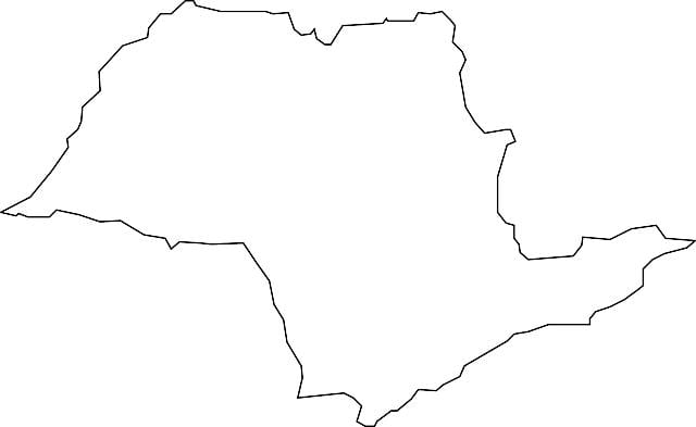 ಮ್ಯಾಪ್ ಆಫ್ ಸಾವೊ ಪಾಲೊ ವೆಕ್ಟರ್