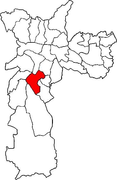 ನಕ್ಷೆ ಸ್ಯಾಂಟೋ ಅಮಾರೊ ಉಪ-ಪ್ರಿಫೆಕ್ಚರ್ ಸಾವೊ ಪಾಲೊ