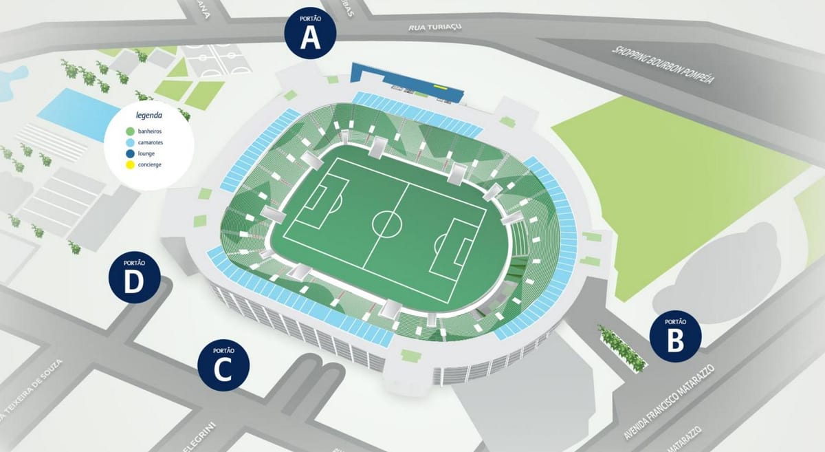 ನಕ್ಷೆ Allianz Parque ಮಟ್ಟದ 4