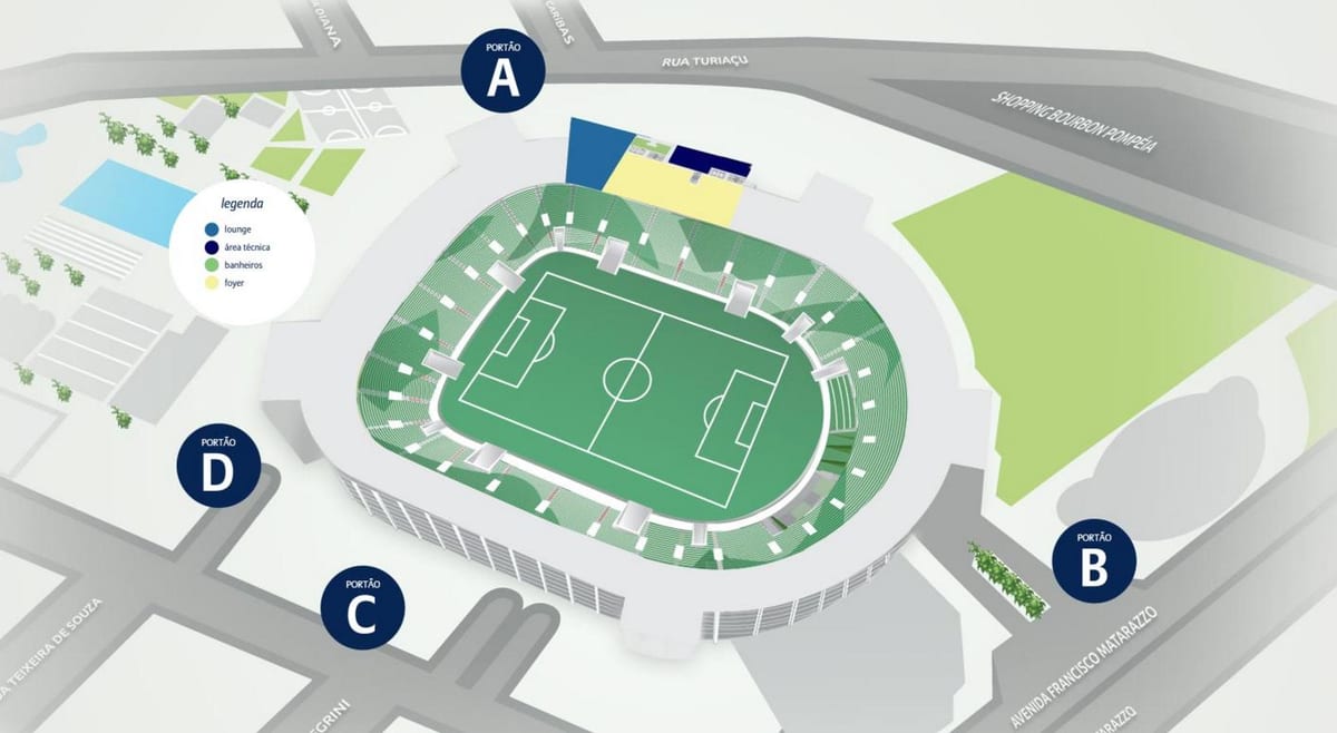 ನಕ್ಷೆ Allianz Parque - ಮಟ್ಟ 2