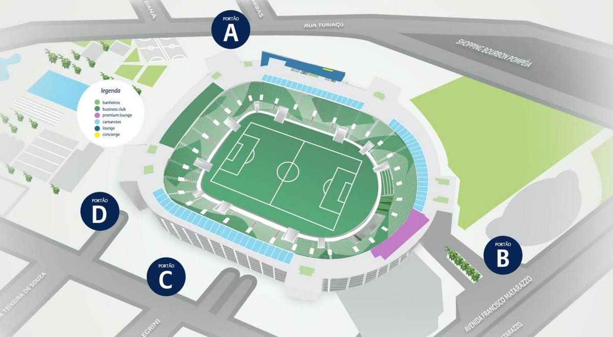 ನಕ್ಷೆ Allianz Parque - ಮಟ್ಟ 3