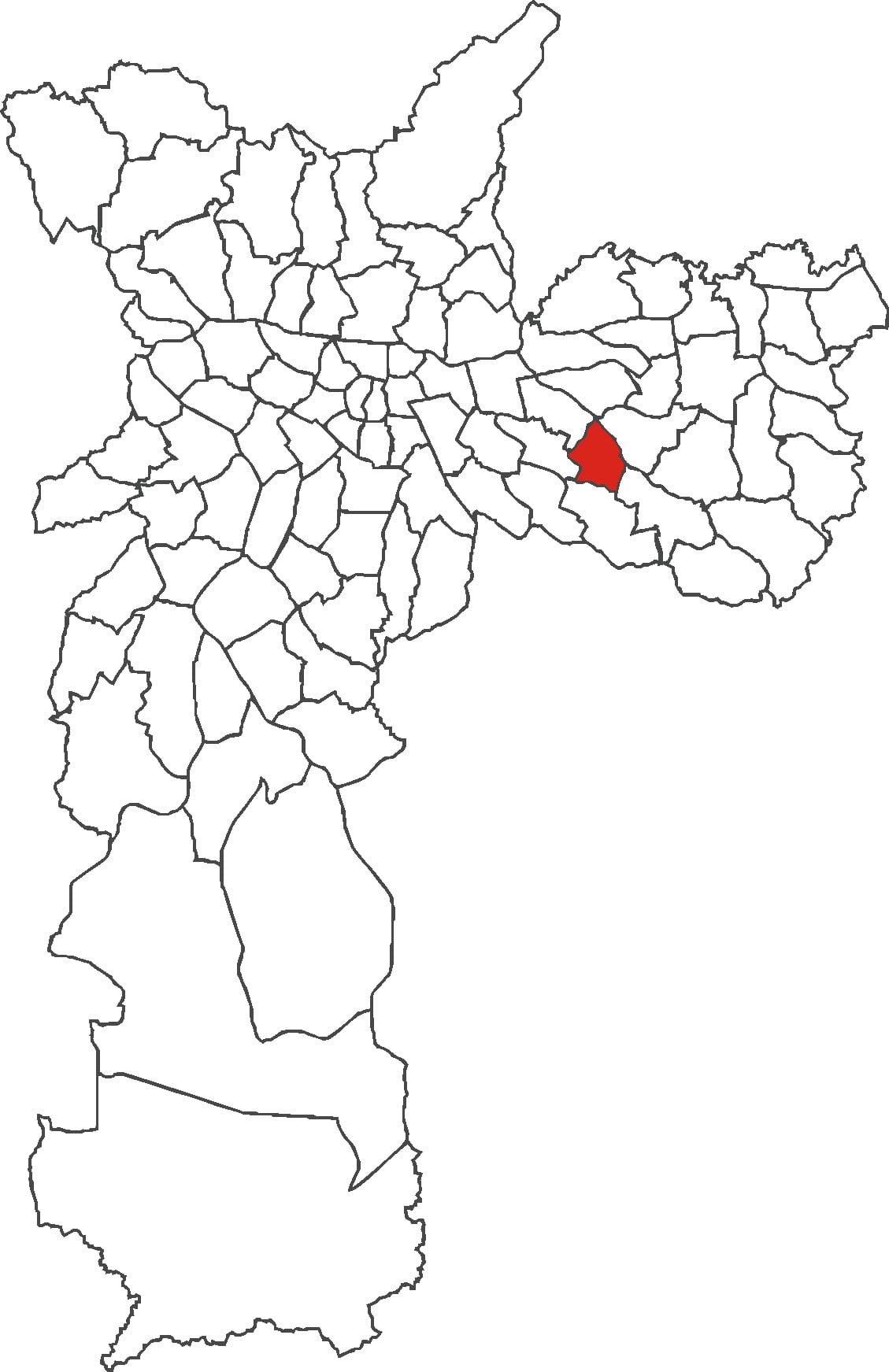ನಕ್ಷೆ Aricanduva ಜಿಲ್ಲೆ