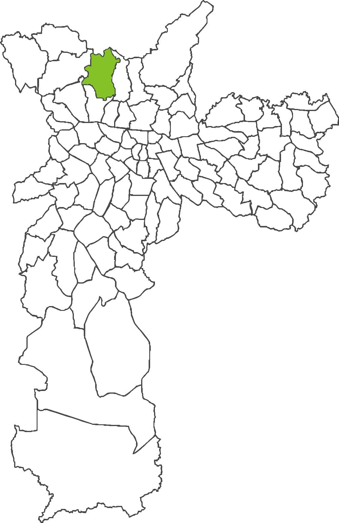 ನಕ್ಷೆ Brasilândia ಜಿಲ್ಲೆ