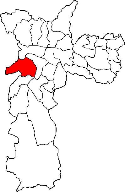 ನಕ್ಷೆ Butantã ಉಪ-ಪ್ರಿಫೆಕ್ಚರ್ ಸಾವೊ ಪಾಲೊ