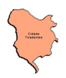 ನಕ್ಷೆ Cidade ತಿರದೆಂತೆಸ್ ಅತ್ಯುನ್ನತ ಗೌರವಾರ್ಥ ಉಪ-ಪ್ರಿಫೆಕ್ಚರ್