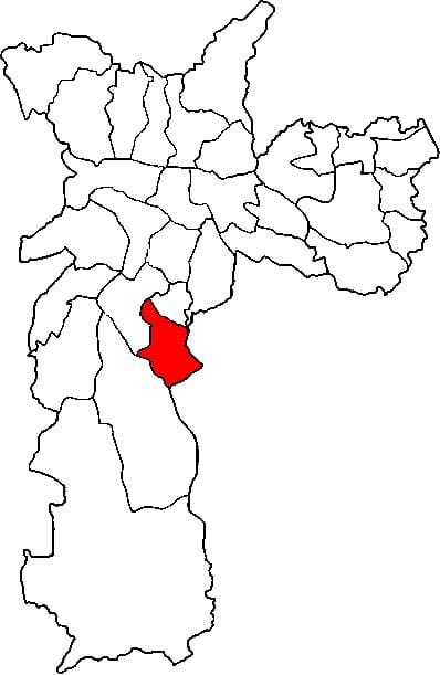 ನಕ್ಷೆ Cidade Ademar ಉಪ-ಪ್ರಿಫೆಕ್ಚರ್ ಸಾವೊ ಪಾಲೊ