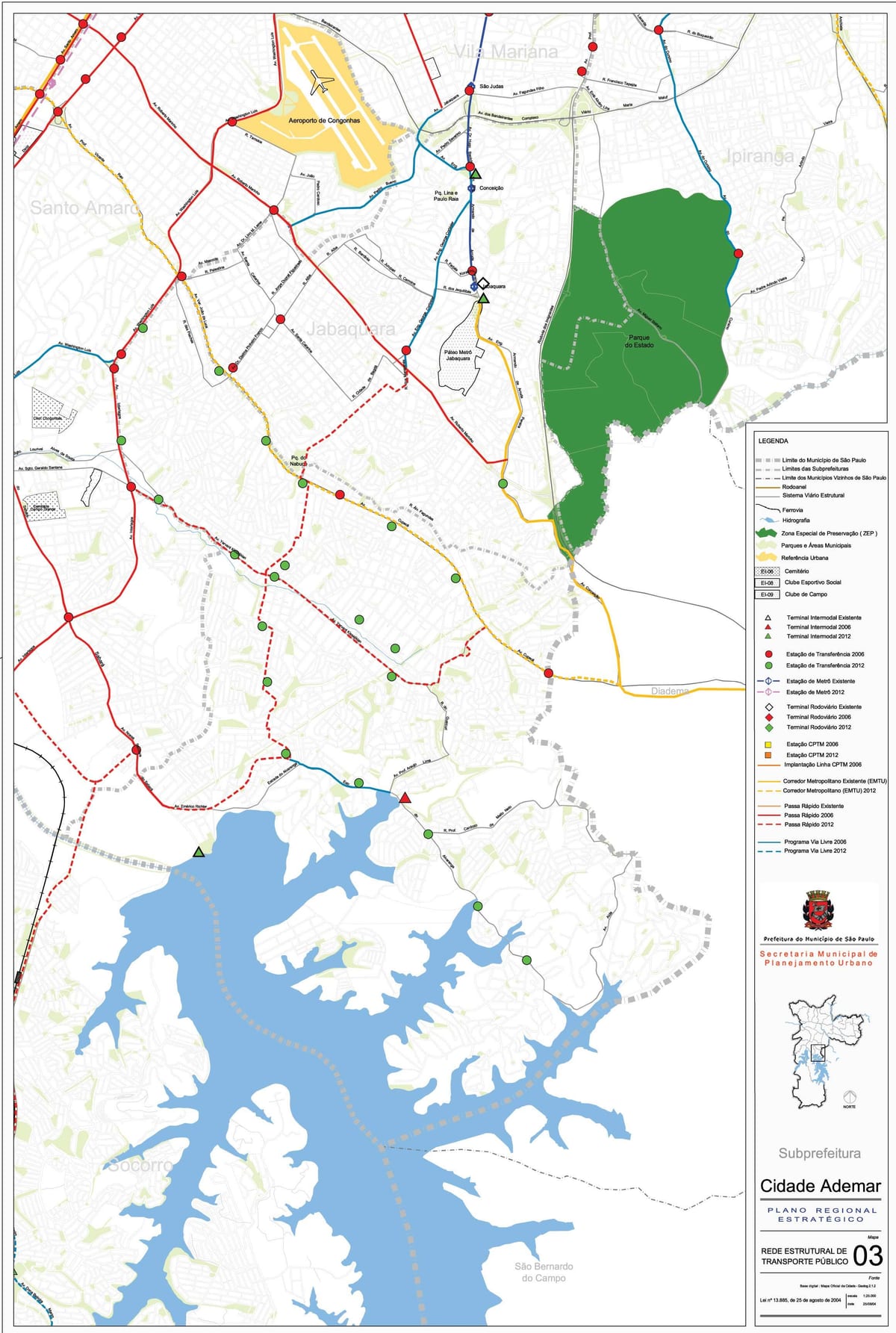 ನಕ್ಷೆ Cidade Ademar ಸಾವೊ ಪಾಲೊ - ಸಾರ್ವಜನಿಕ ಸಾಗಿಸುತ್ತದೆ