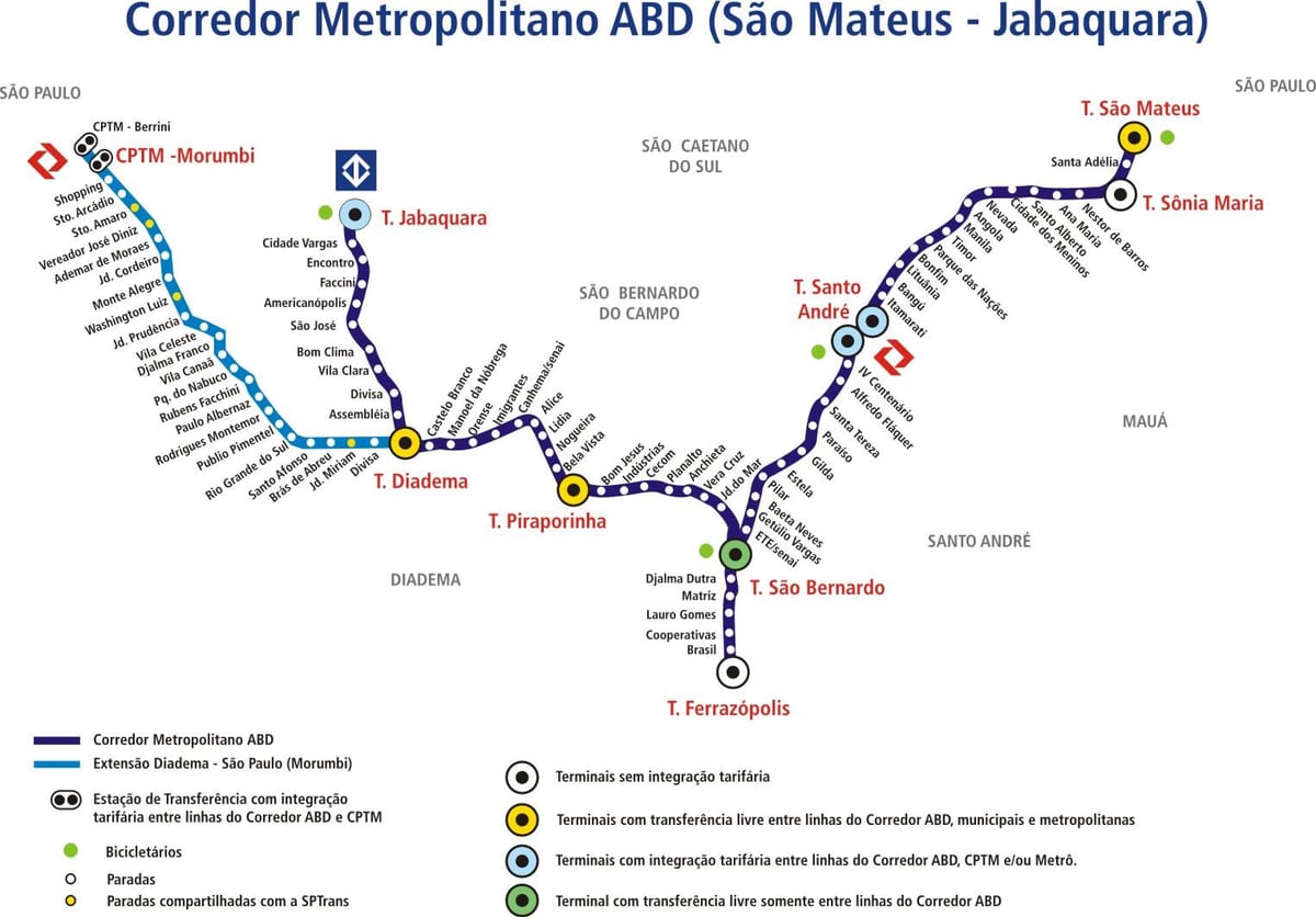 ನಕ್ಷೆ corredor metropolitano ಅಬ್ದ್