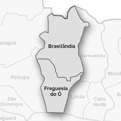 ನಕ್ಷೆ Freguesia ಮಾಡಲು Ó ಉಪ-ಪ್ರಿಫೆಕ್ಚರ್