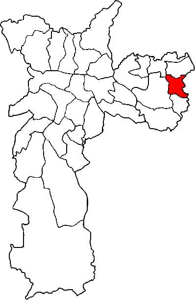 ನಕ್ಷೆ Guaianases ಉಪ-ಪ್ರಿಫೆಕ್ಚರ್ ಸಾವೊ ಪಾಲೊ