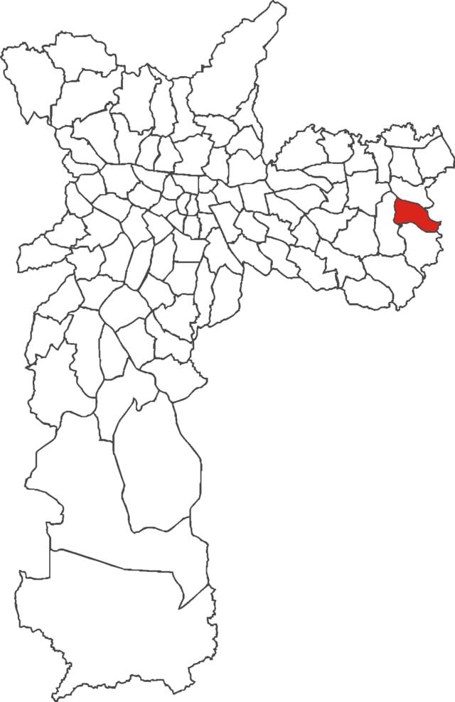 ನಕ್ಷೆ Guaianases ಜಿಲ್ಲೆ