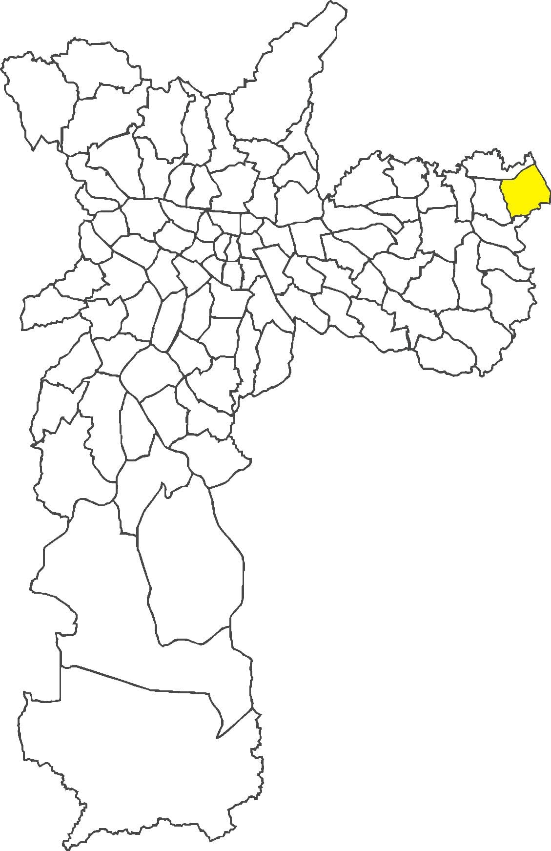 ನಕ್ಷೆ Itaim Paulista ಜಿಲ್ಲೆ