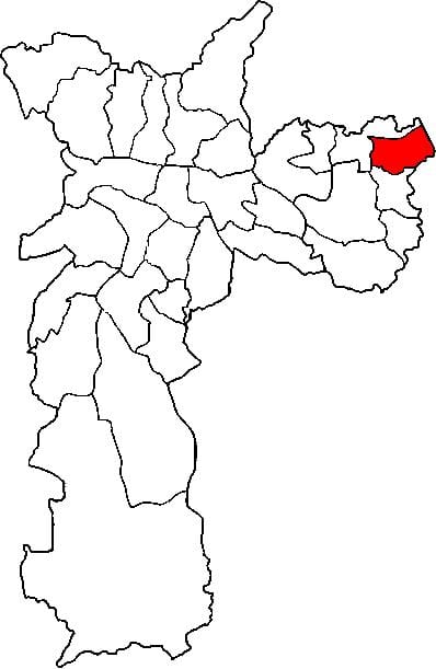 ನಕ್ಷೆ Itaim Paulista - Vila Curuçá ಉಪ-ಪ್ರಿಫೆಕ್ಚರ್ ಸಾವೊ ಪಾಲೊ