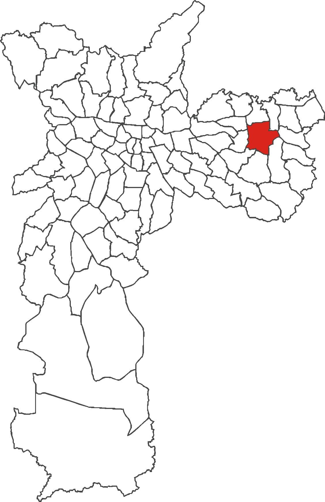 ನಕ್ಷೆ Itaquera ಜಿಲ್ಲೆ