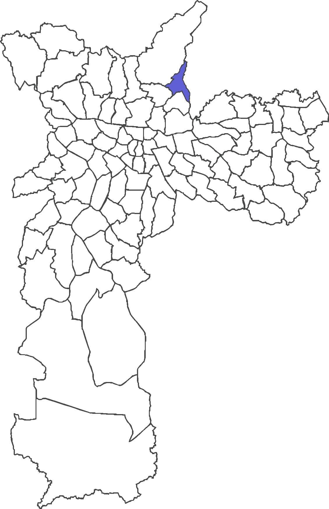 ನಕ್ಷೆ Jaçanã ಜಿಲ್ಲೆ