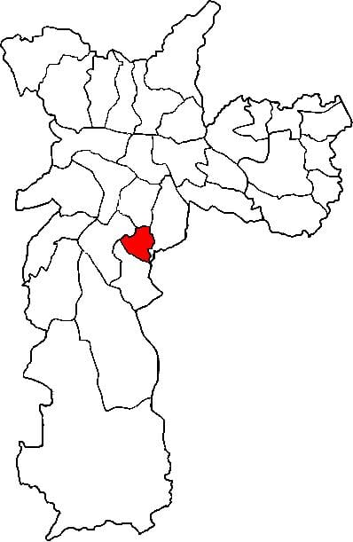 ನಕ್ಷೆ Jabaquara ಉಪ-ಪ್ರಿಫೆಕ್ಚರ್ ಸಾವೊ ಪಾಲೊ
