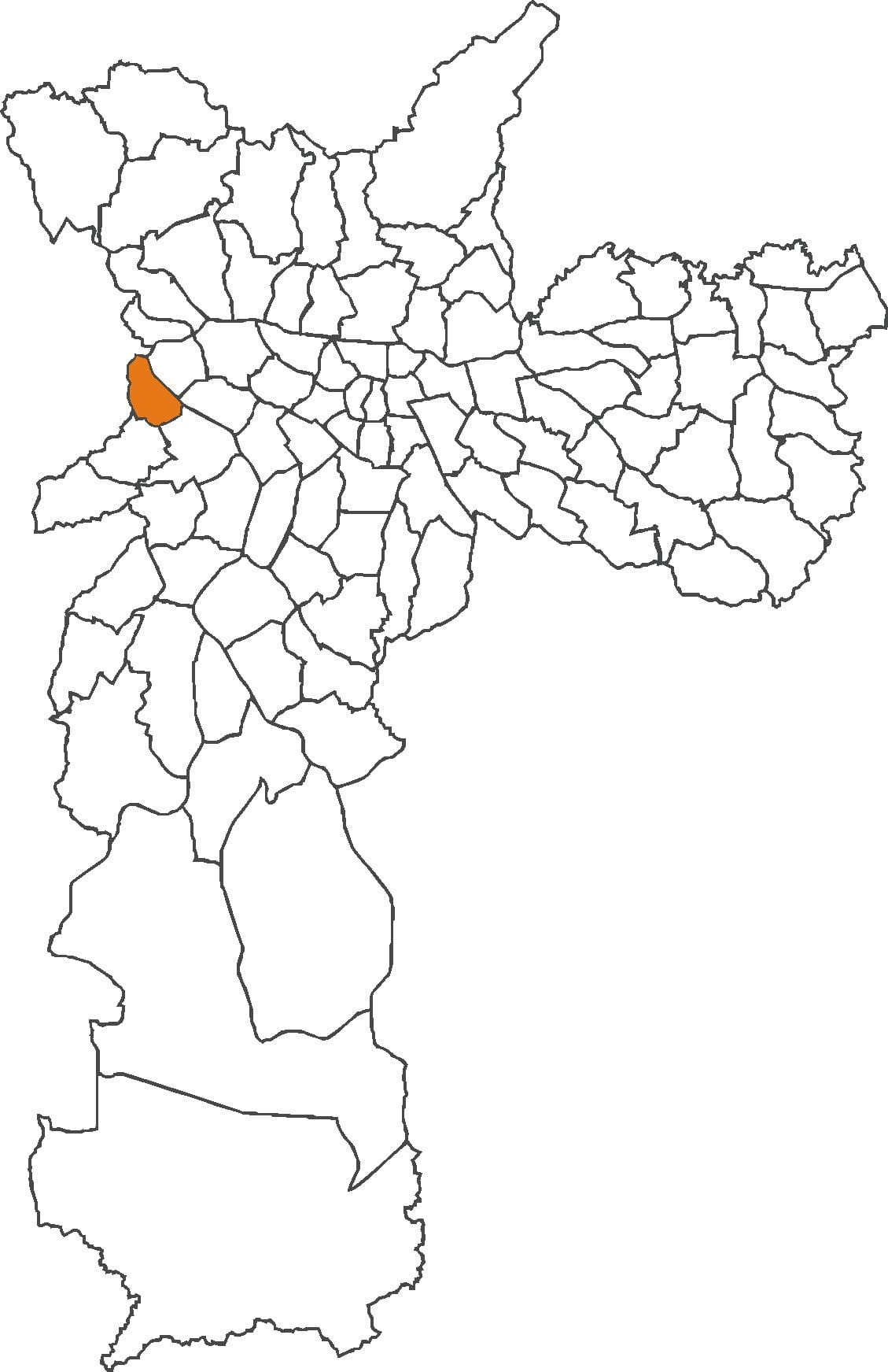 ನಕ್ಷೆ Jaguaré ಜಿಲ್ಲೆ