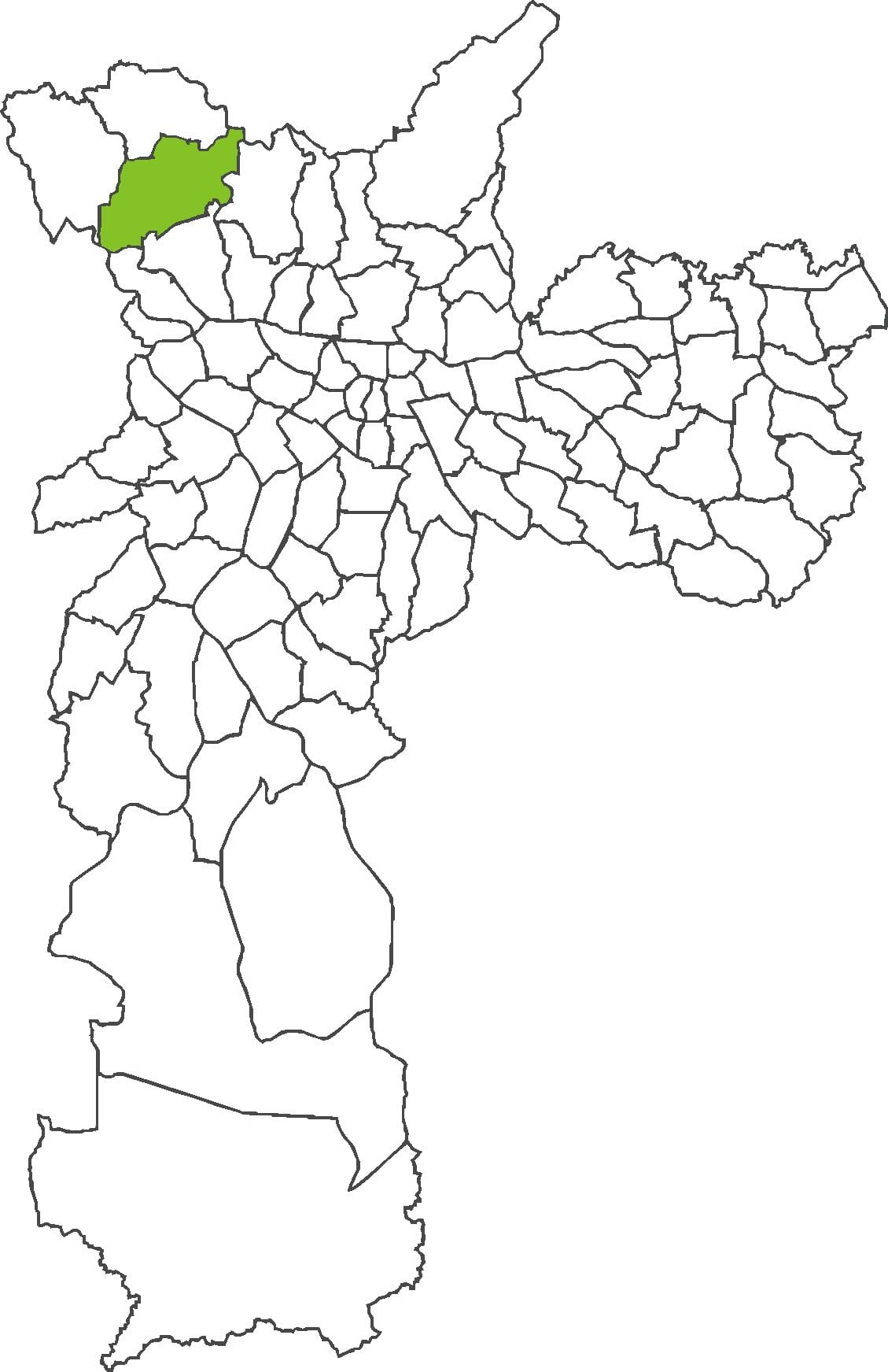 ನಕ್ಷೆ Jaraguá ಜಿಲ್ಲೆ