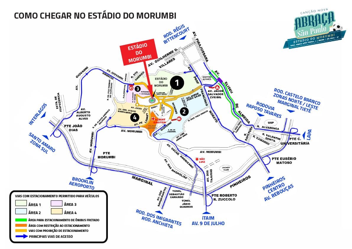 ನಕ್ಷೆ Morumbi ಕ್ರೀಡಾಂಗಣ