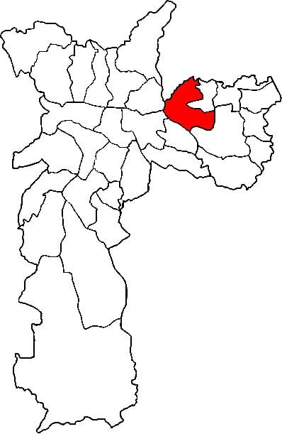 ನಕ್ಷೆ Penha ಉಪ-ಪ್ರಿಫೆಕ್ಚರ್ ಸಾವೊ ಪಾಲೊ