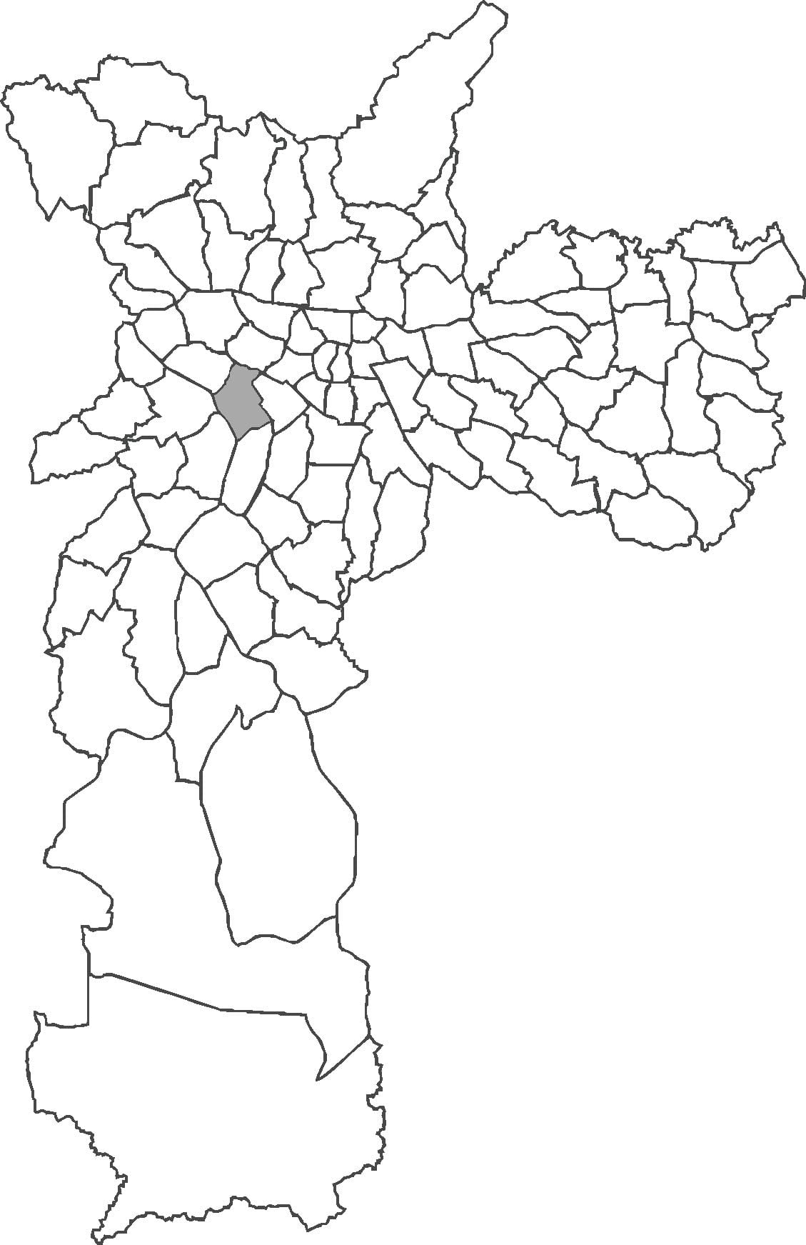 ನಕ್ಷೆ Pinheiros ಜಿಲ್ಲೆ