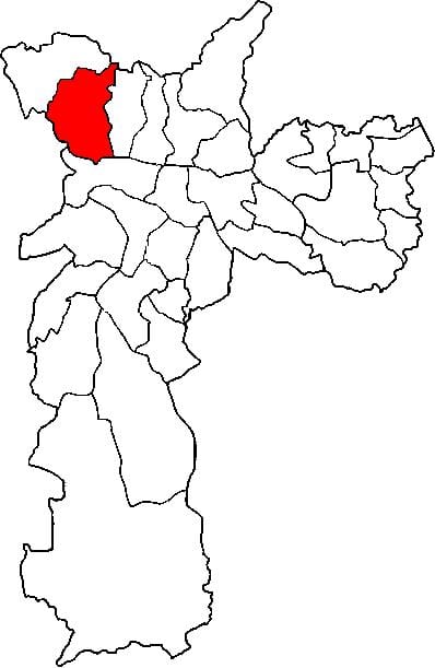 ನಕ್ಷೆ Pirituba-Jaraguá ಉಪ-ಪ್ರಿಫೆಕ್ಚರ್ ಸಾವೊ ಪಾಲೊ