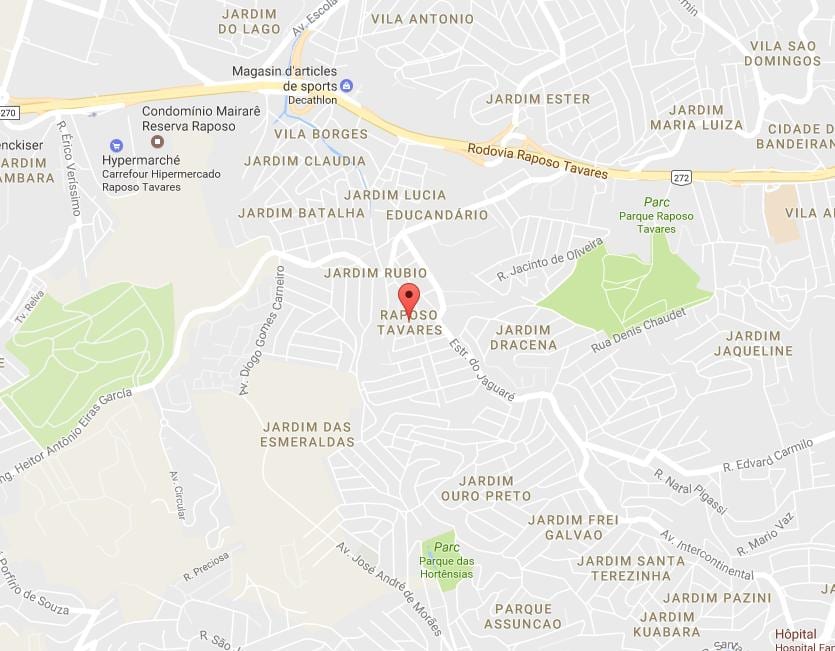 ನಕ್ಷೆ Raposo Tavares ಸಾವೊ ಪಾಲೊ