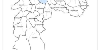 ನಕ್ಷೆ ಕೇಂದ್ರ ವಲಯ ಸಾವೊ ಪಾಲೊ