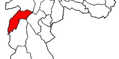 ನಕ್ಷೆ ಕ್ಯಾಂಪೋ Limpo ಉಪ-ಪ್ರಿಫೆಕ್ಚರ್ ಸಾವೊ ಪಾಲೊ
