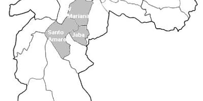 ನಕ್ಷೆ ವಲಯ Centro-Sul ಸಾವೊ ಪಾಲೊ