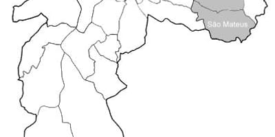 ನಕ್ಷೆ ವಲಯ Leste 1 ಸಾವೊ ಪಾಲೊ