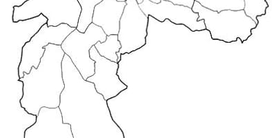 ನಕ್ಷೆ ವಲಯ Nordeste ಸಾವೊ ಪಾಲೊ