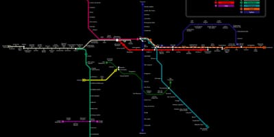ಮ್ಯಾಪ್ ಆಫ್ ಸಾವೊ ಪಾಲೊ CPTM ಮೆಟ್ರೋ