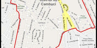 ನಕ್ಷೆ Cambuci ಸಾವೊ ಪಾಲೊ