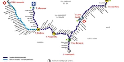 ನಕ್ಷೆ corredor metropolitano ಅಬ್ದ್