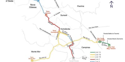 ನಕ್ಷೆ corredor metropolitano Noroeste
