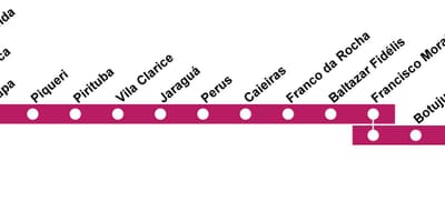 ನಕ್ಷೆ CPTM ಸಾವೊ ಪಾಲೊ - ಲೈನ್ 7 - ಮಾಣಿಕ್ಯ