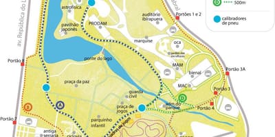 ನಕ್ಷೆ Ibirapuera ಪಾರ್ಕ್