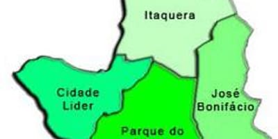ನಕ್ಷೆ Itaquera ಉಪ-ಪ್ರಿಫೆಕ್ಚರ್