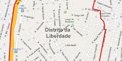 ನಕ್ಷೆ Liberdade ಸಾವೊ ಪಾಲೊ